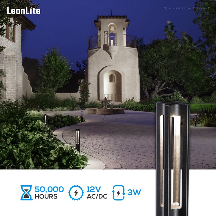 LEONLITE LED Pathway Light Low Voltage Landscape Lighting for Yard